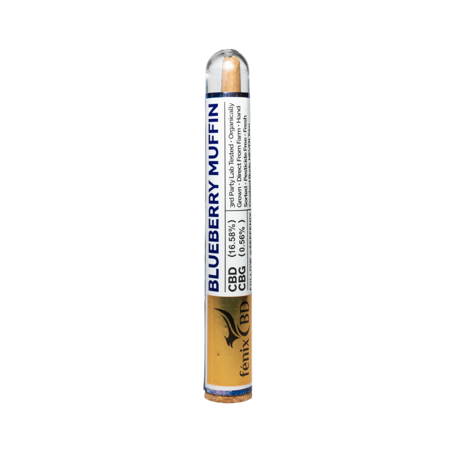 FENIX - Premium Hemp Blueberry Muffin Preroll (SATIVA HYBRID)