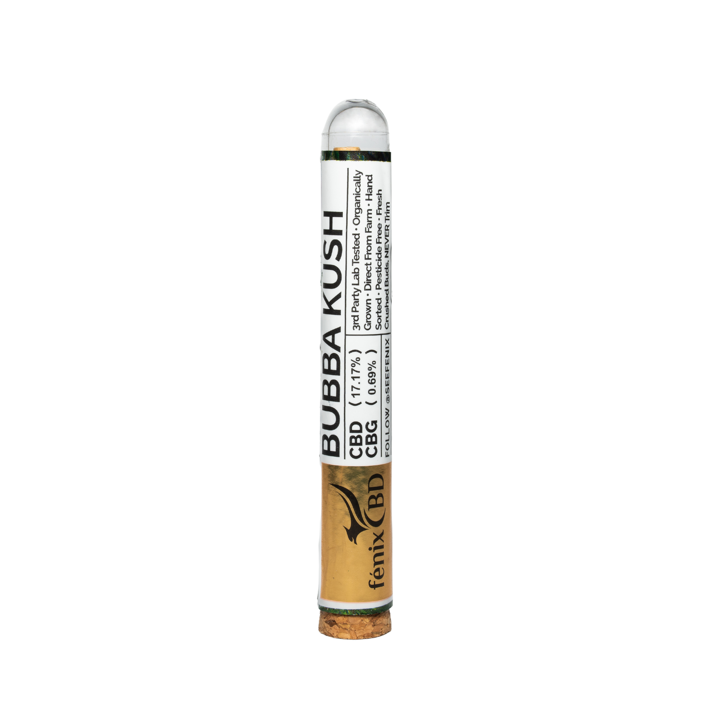 FENIX - Premium Hemp Bubba Kush Preroll (INDICA)