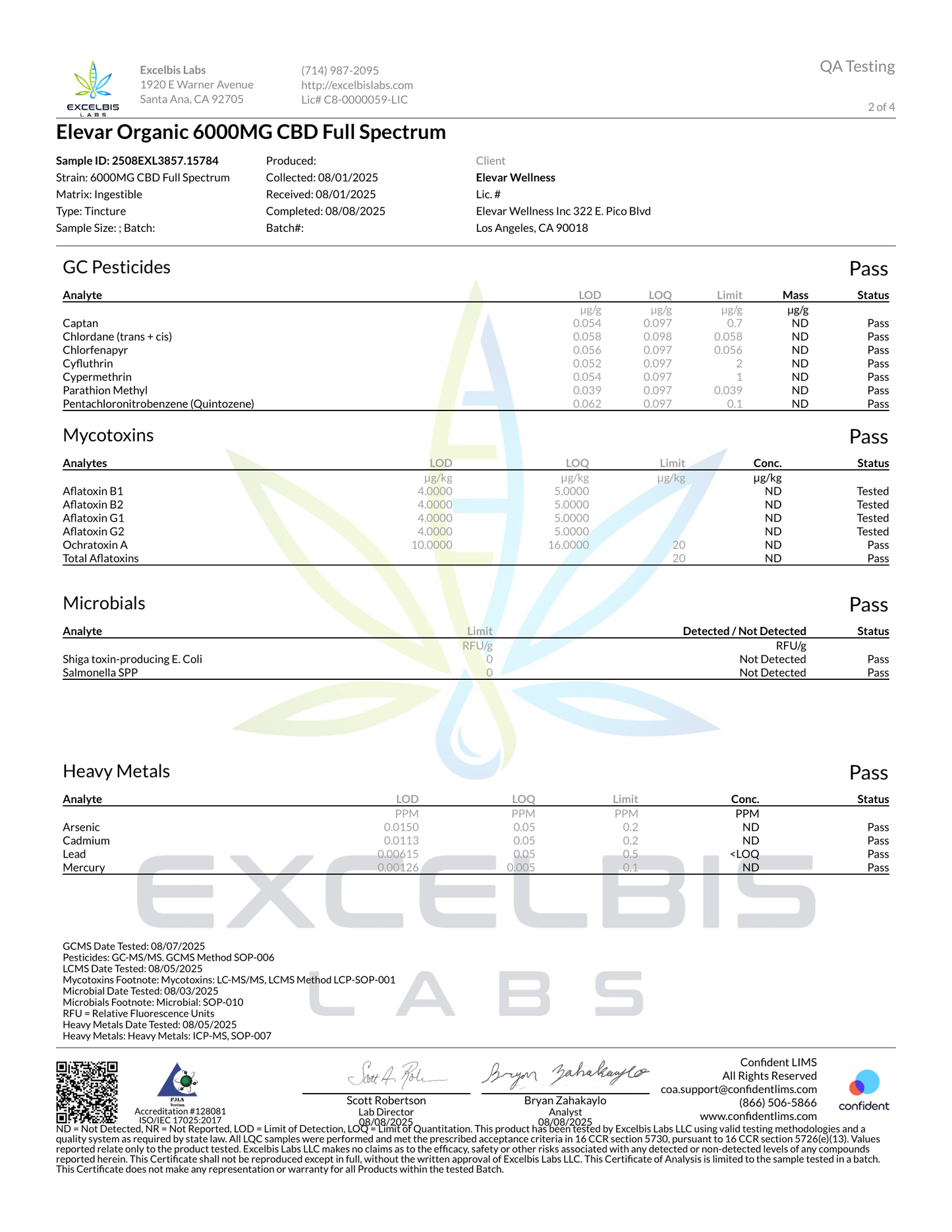 ELEVAR - 6000mg CBD Super Strength True Full Spectrum Tincture