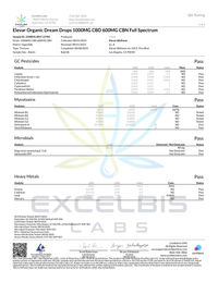 ELEVAR - 600MG CBN Dream Drops 1000MG CBD Sleep Tincture