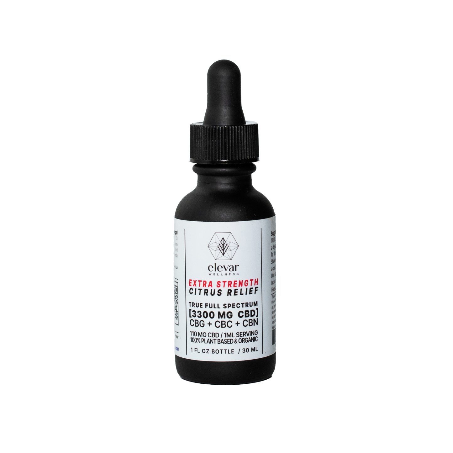 ELEVAR WELLNESS - 3300mg Citrus Relief True Full Spectrum CBD Tincture