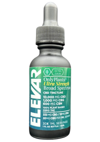 ELEVAR - 10,000mg CBD Ultra Strength Broad Spectrum CBD Tincture