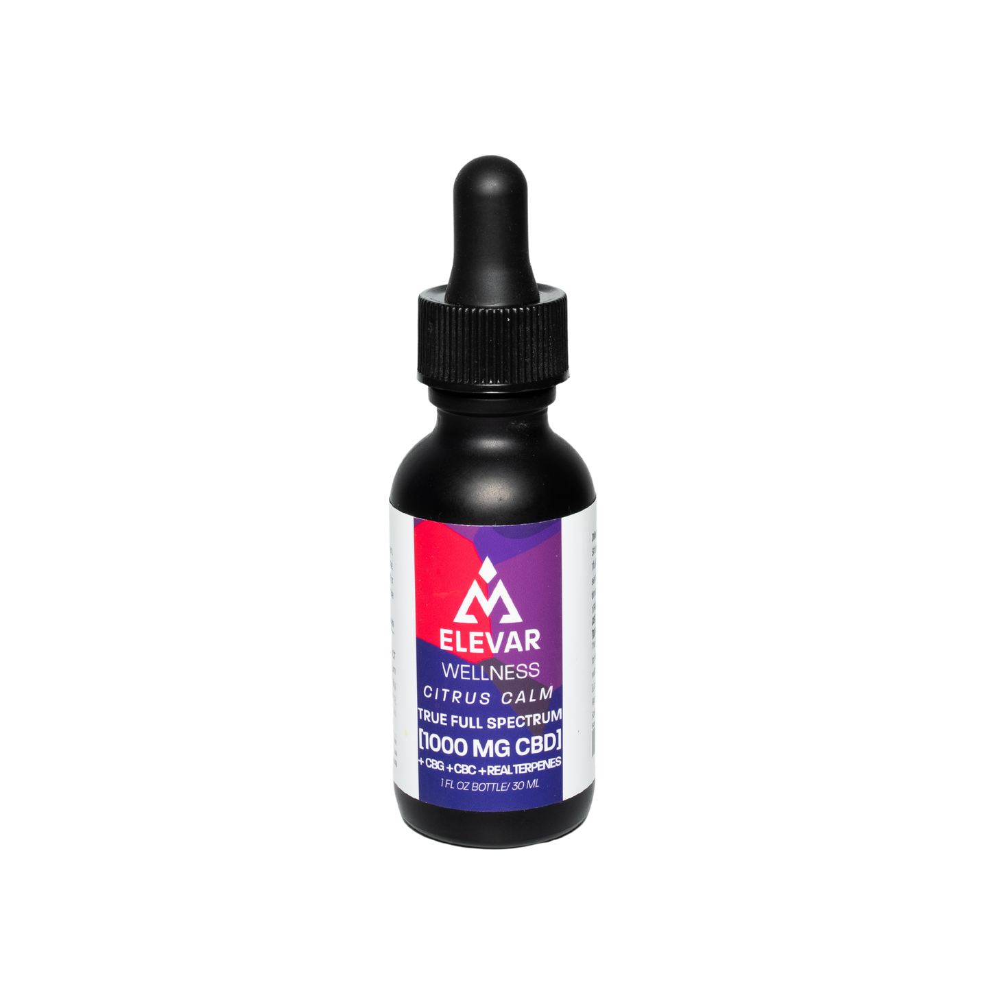 ELEVAR WELLNESS - 1000mg Citrus Calm True Full Spectrum (CBD) (CBG) (CBC) Tincture