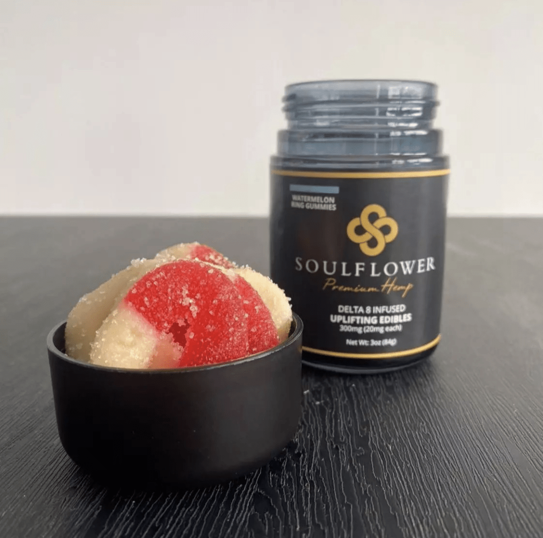 Fenix CBD provides Soulflower Premium D8 Gummies in Los Angeles, CA; 300mg in 15 pieces